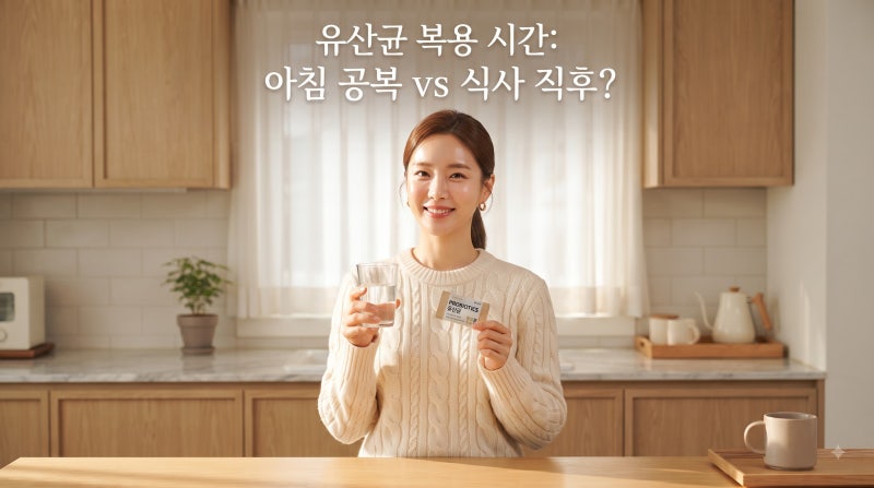 유산균 복용 시간 아침 공복 vs 식사 직후? 2026년 최신 연구로 정리한 골든타임