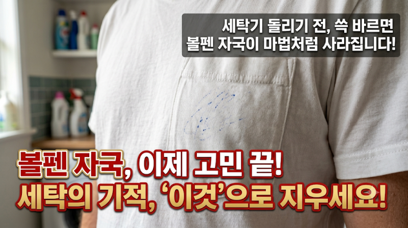 볼펜자국 지우는법, 세탁기 돌리기 전에 '이것' 하나만 발라보세요!