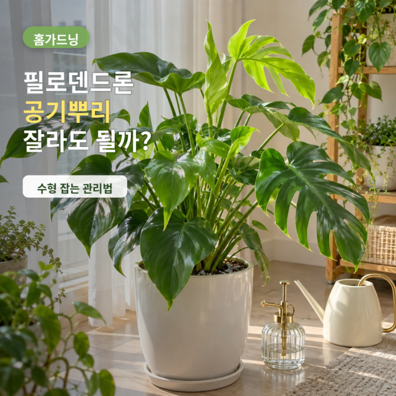 "몬스테라인 줄 알았죠?" 인기 필로덴드론 키우기 종류 찢잎 공기뿌리 수형 잡는 법