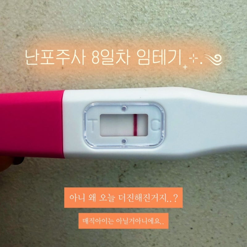 다낭성임신일기25.배란1일차-배란5일차 난포주사임테기 증상놀이공유