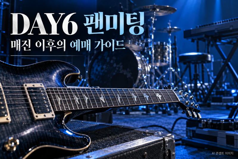데이식스 팬미팅 매진 뒤 확인할 것｜취소표 날짜·온라인 중계·귀가 준비