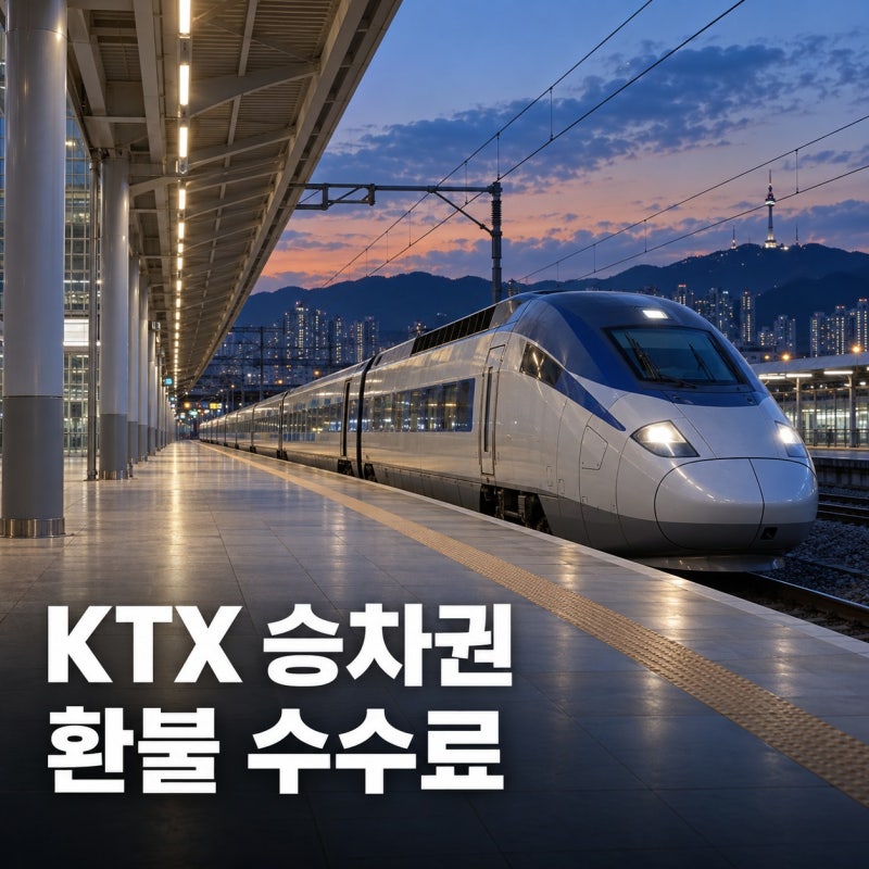 KTX 승차권 환불 수수료, 출발 시각별로 덜 내는 법 예약변경 환불 방법