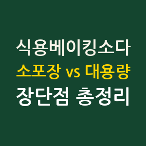 식용베이킹소다 200g vs 1kg 원터치 용기 후기 장단점 총정리