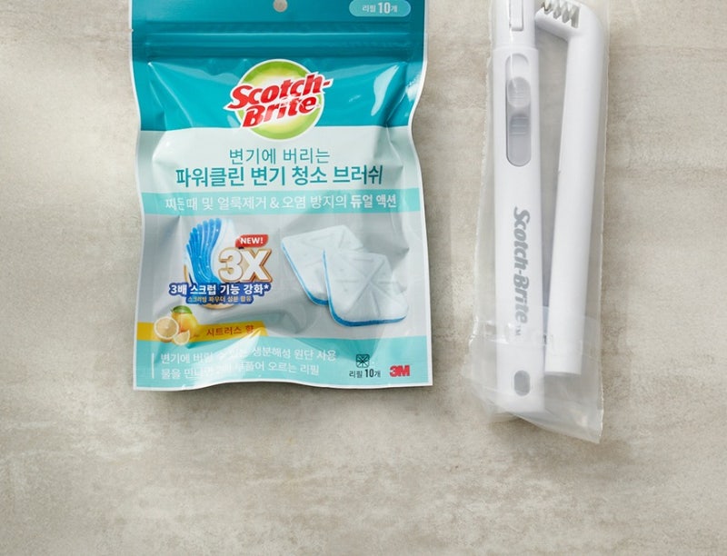 3M 스카치브라이트 변기에 버리는 크린스틱 단점 비교