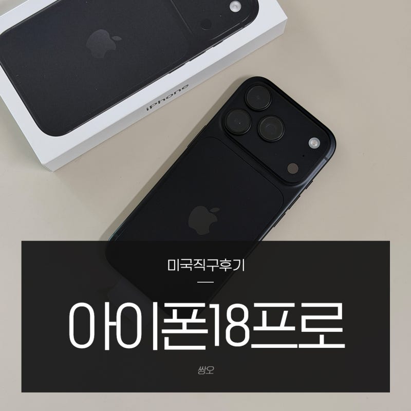 아이폰18프로 미국직구 후기 북미판 카메라무음 해외직구 호야USA 배대지