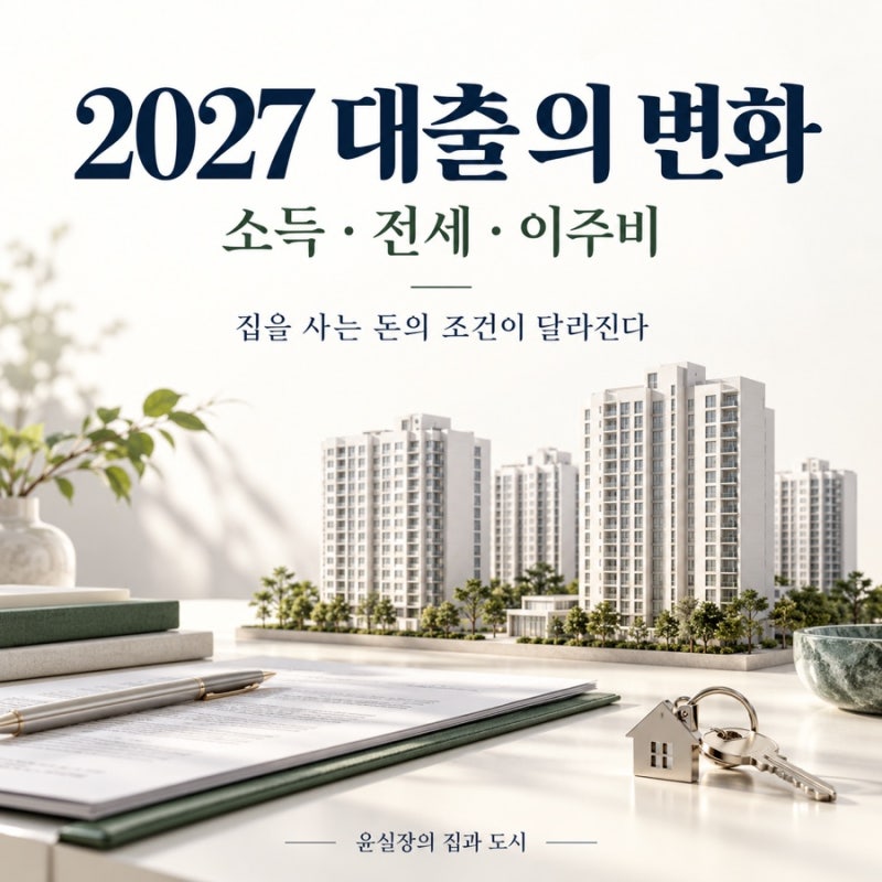 2027년 대출, 무엇이 달라질까? DSR·전세대출·재건축 이주비 핵심 정리