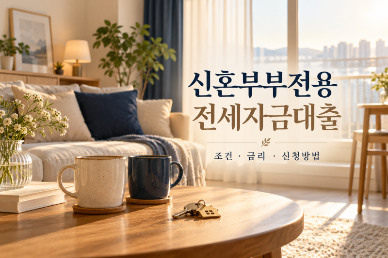 2026 신혼부부전용 전세자금대출 조건 (+금리·한도·소득·신청방법·준비서류
