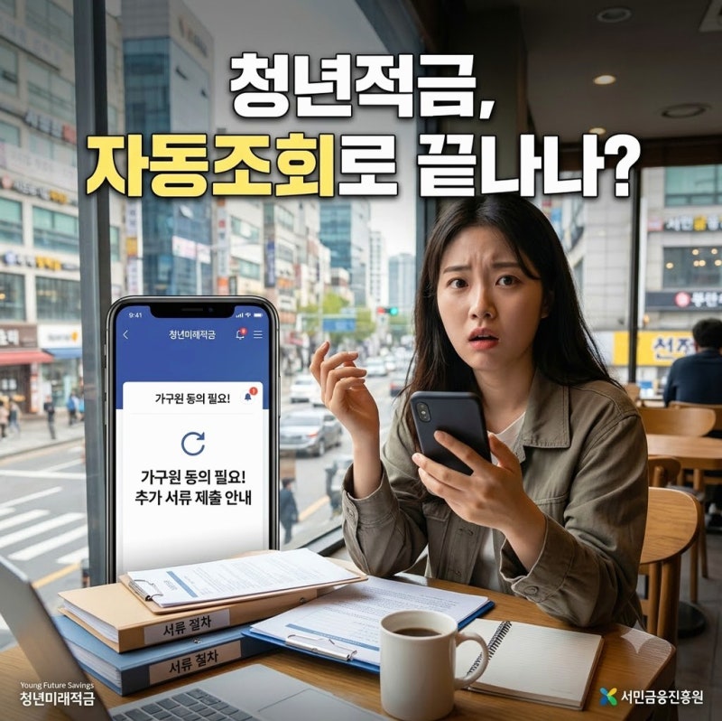 청년미래적금 2차 서류와 신청 대상 (+소득 조건 기간), 자동 조회로 끝나지 않는 경우는?