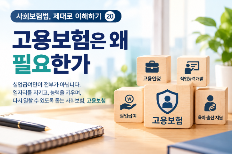 ⚠️ 사회보험법, 제대로 이해하기 ⑳ - 고용보험이 필요한 이유
