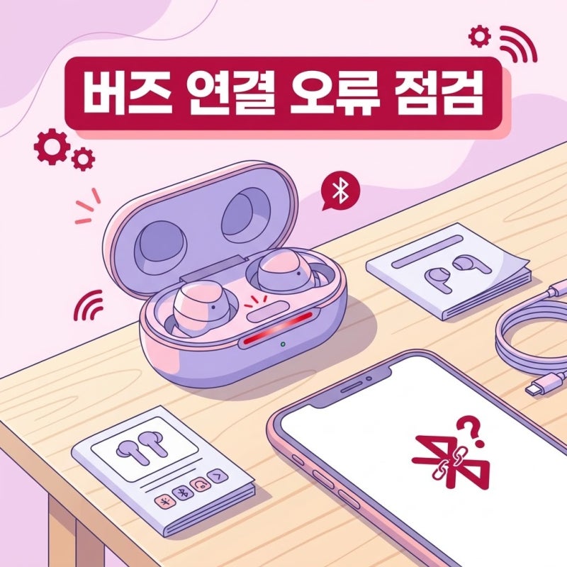 "연결 안 되는데?" 갤럭시 버즈 온 연결 안됨 상태에서 확인해볼 점