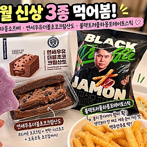 ⭐ CU 10월 신상 추천｜프로즌메타몽소르베·연세우유더블초코크림산도·블랙트러플하몽포테....