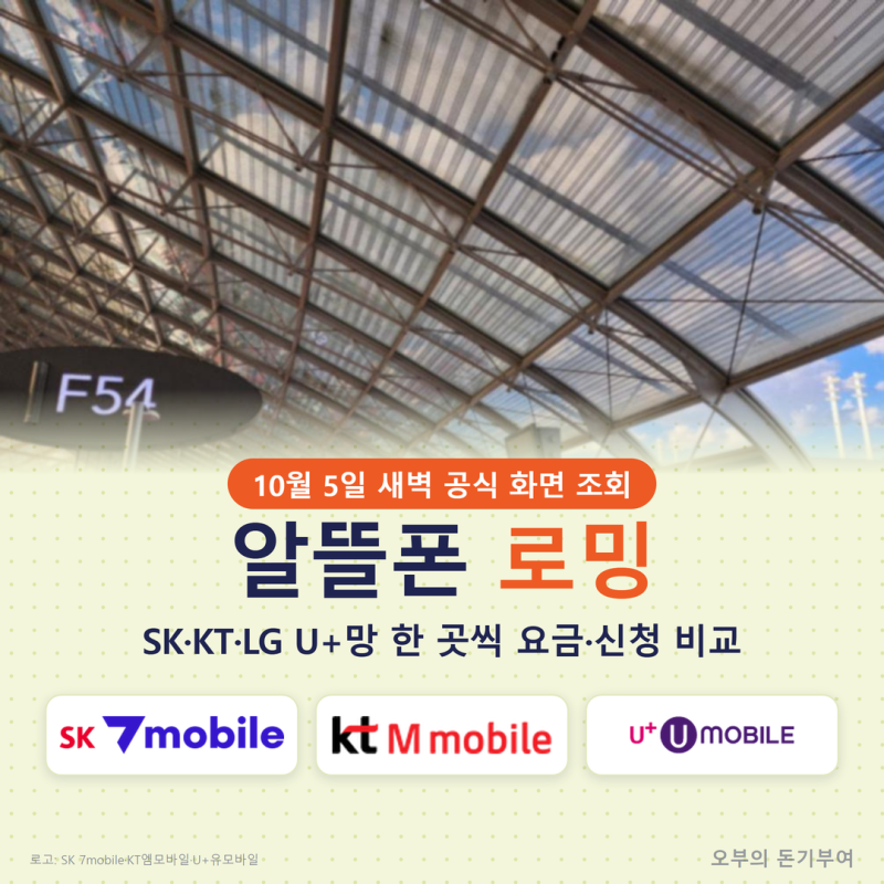 알뜰폰 로밍, SK·KT·LG U+망 한 곳씩 직접 열어보니 요금·신청 방법이 이렇게 달랐습니다 (eSIM....