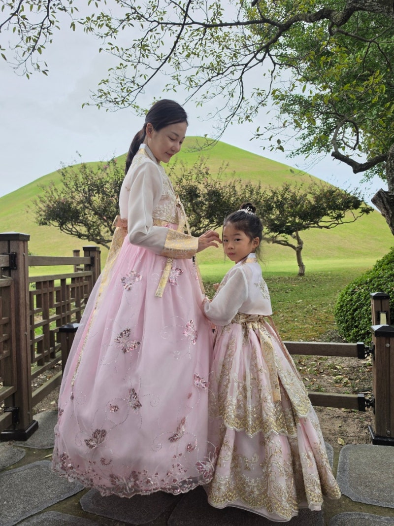 경주 황리단길 2시간 데이트 후기 (ft. 아이와 가성비 한복대여, 도토리1분초상화캐리커쳐)