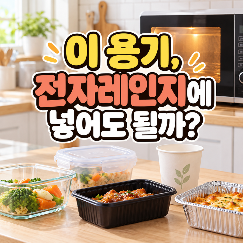 전자레인지에 넣어도 되는 용기, 플라스틱 숫자보다 먼저 봐야 할 표시
