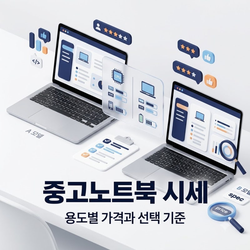 중고 노트북 시세 분석 용도별 가격대와 구매 전 체크포인트