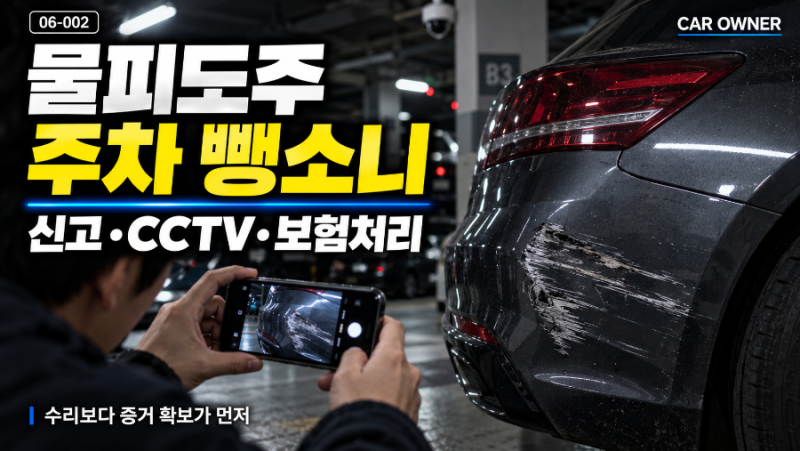 물피도주·주차 뺑소니｜신고·CCTV·보험처리·처벌 [06-002]