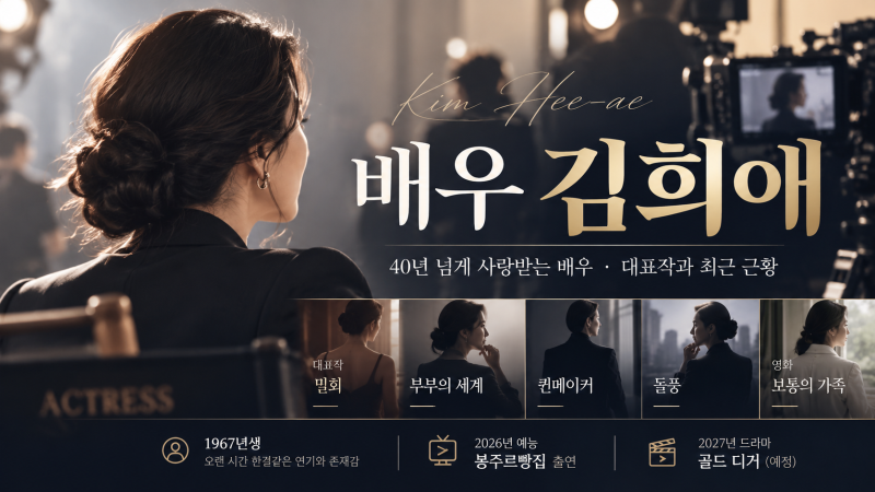김희애 프로필·나이·대표작 총정리 부부의 세계부터 돌풍, 최근 근황....