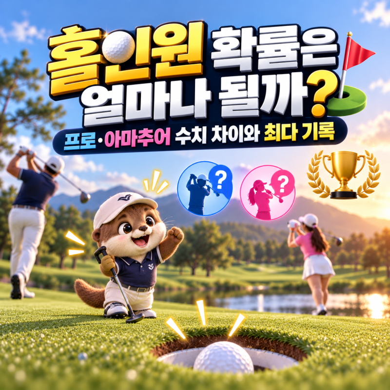 홀인원 확률은 얼마나 될까? 프로·아마추어 수치 차이와 최다 기록