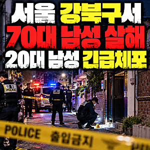 서울 강북구서 70대 남성 살해, 20대 남성 긴급체포