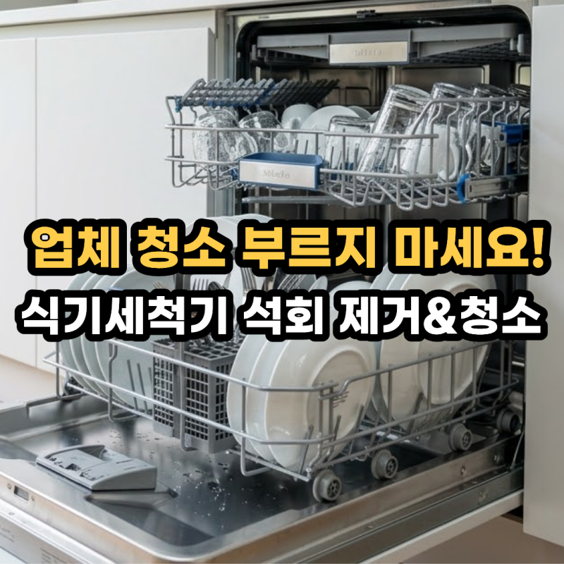 식기세척기 청소 방법 내부 석회 제거! 구연산 식초 베이킹소다 청소 주기 꿀팁