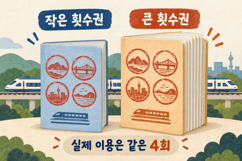 KTX N카드, 큰 횟수권이 더 이득일까요?
