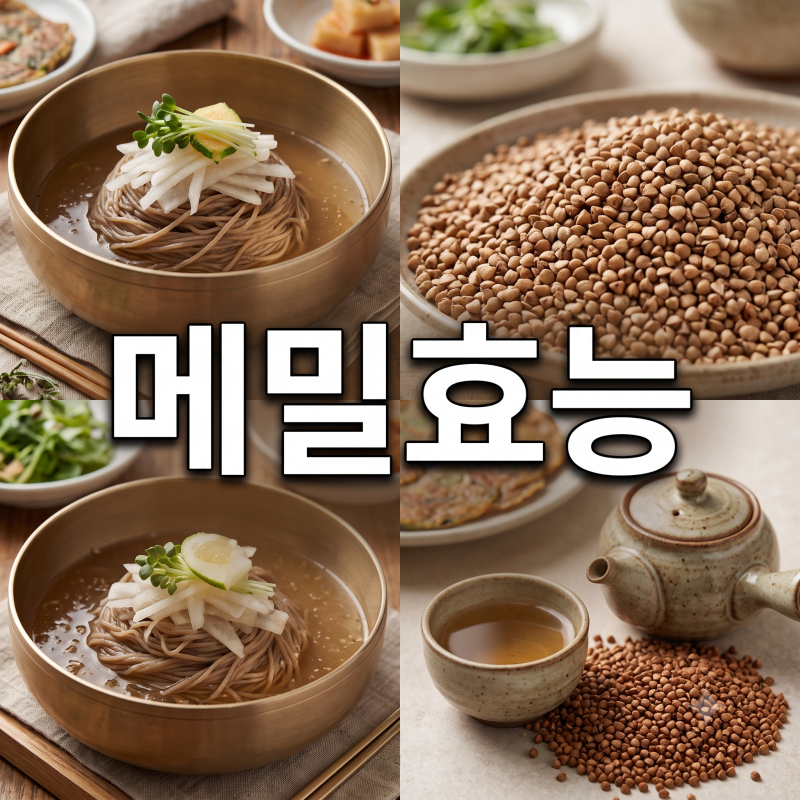 메밀효능 5가지, 부작용 혈압까지 낮춘다