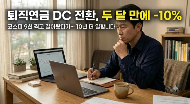 코스피 9천 찍고 DC로 갈아탔다가 -10%…저도 요즘 "10년 더 다녀야" 웃픈 소리 합니다