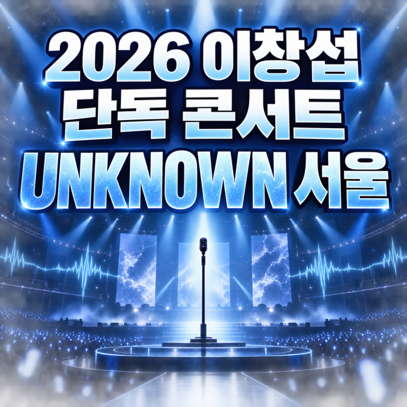 2026 이창섭 단독 콘서트 Unknown 서울 일정/변경/예매/출연진/포토 총정리