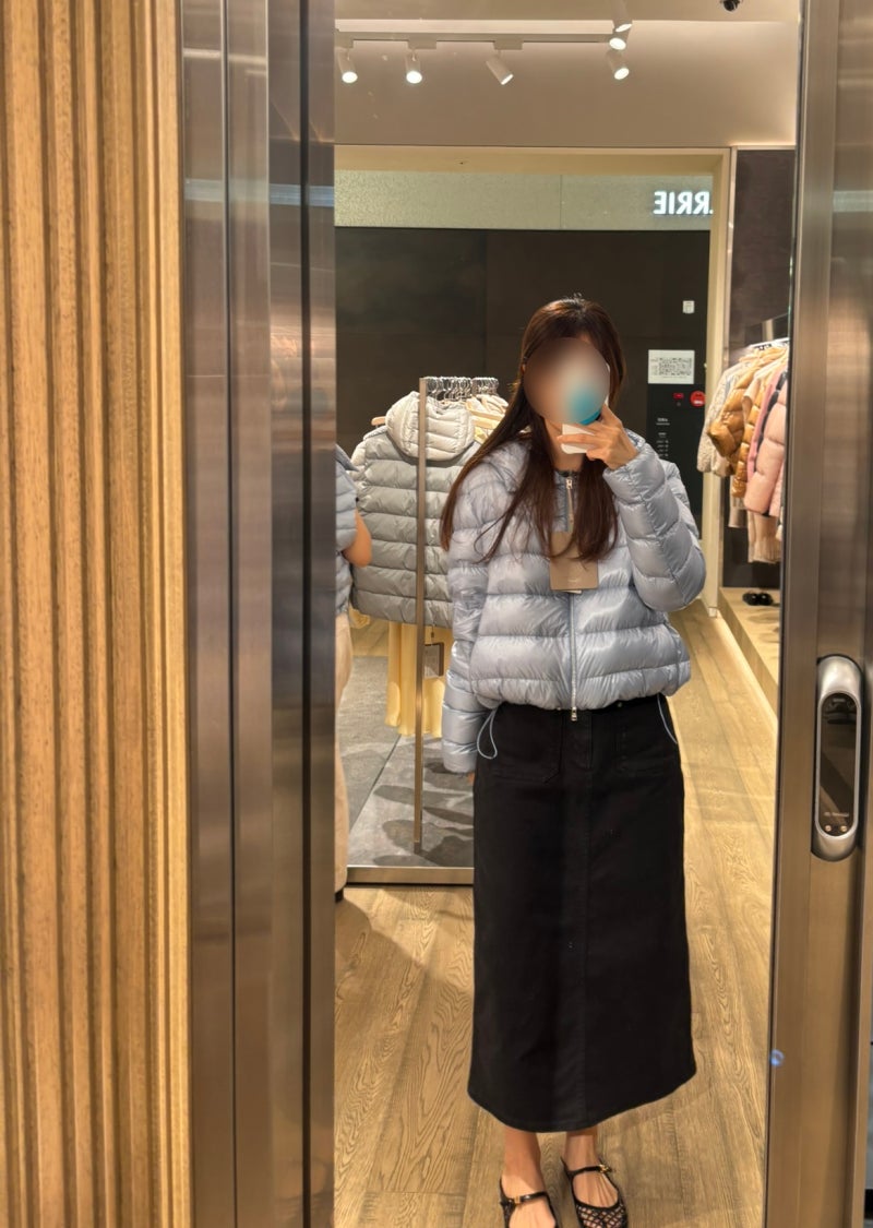 Herno 에르노 후드 경량패딩 블루 하늘색 엘사 패딩