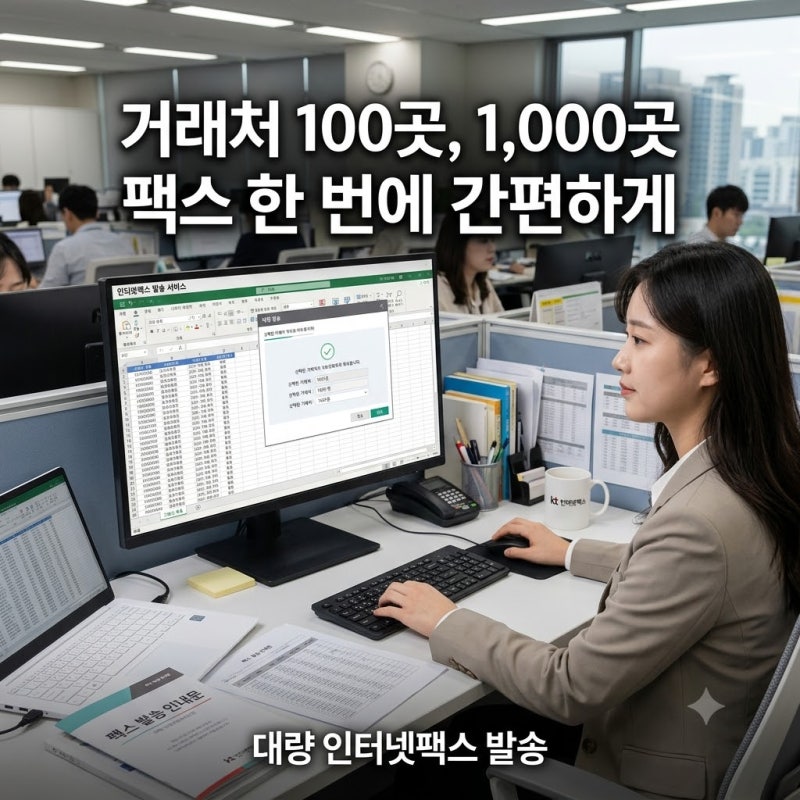 인터넷팩스추천 거래처에 단체로 안내문 전송할 때 특화된 전문 서비스