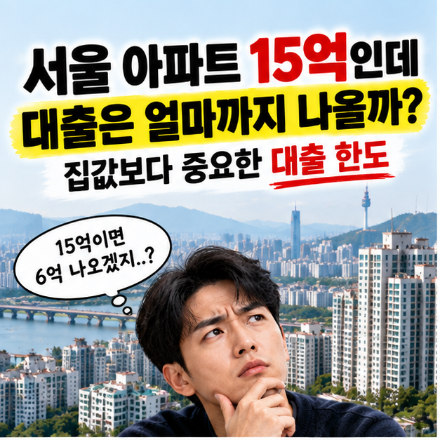 서울 아파트 15억인데 대출은 얼마까지 나올까? 집값보다 중요한 대출 한도