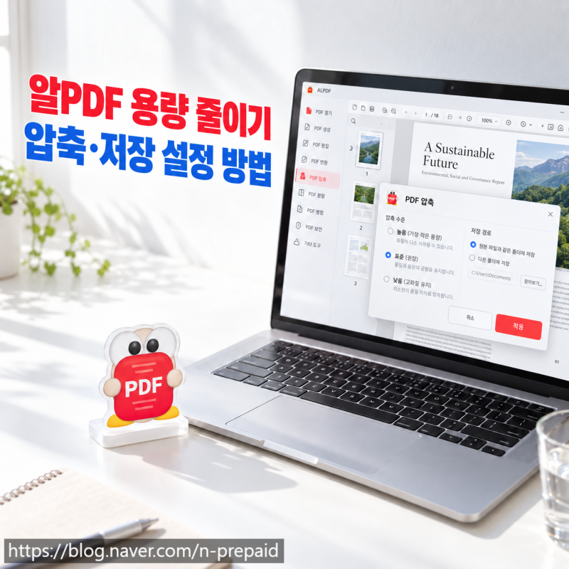 알PDF 용량 줄이기 방법, 한PDF·한글에서는 어떻게 할까요?