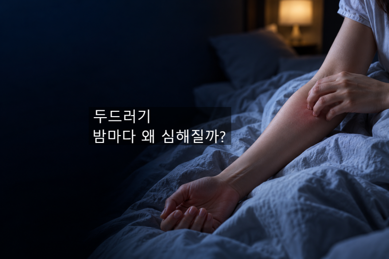 두드러기가 밤마다 심해지는 이유, 음식 때문일까?
