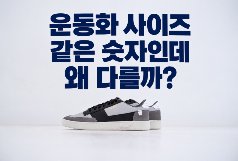 운동화 사이즈, 같은 숫자인데 왜 다를까? 온라인 구매 전 확인법