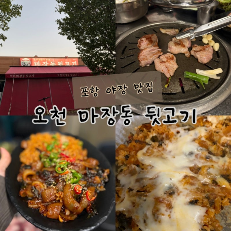 [포항 맛집] 지금 날씨에 가야하는 포항야장맛집 ‘마장동 뒷고기’오천점