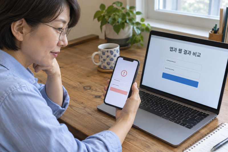 인스타그램 오류 해결, 앱과 웹 로그인 결과별 점검 방법