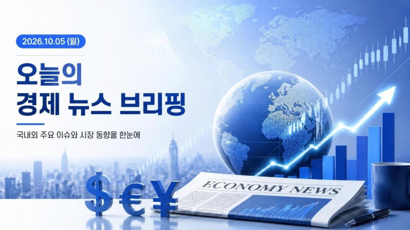 스타대디 경제공부 - 10월 5일 경제 뉴스 브리핑
