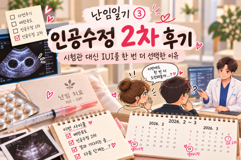 난임일기 ③｜인공수정 2차 후기, 시험관 대신 IUI를 한 번 더 선택한 이유