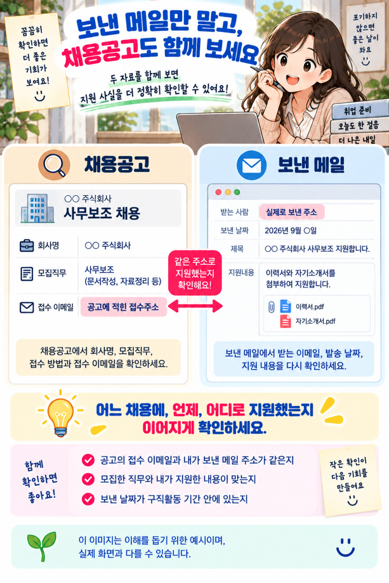 실업급여 구직활동, 이메일로 이력서를 보냈어요. 어떤 화면을 증빙으로 남기나요?