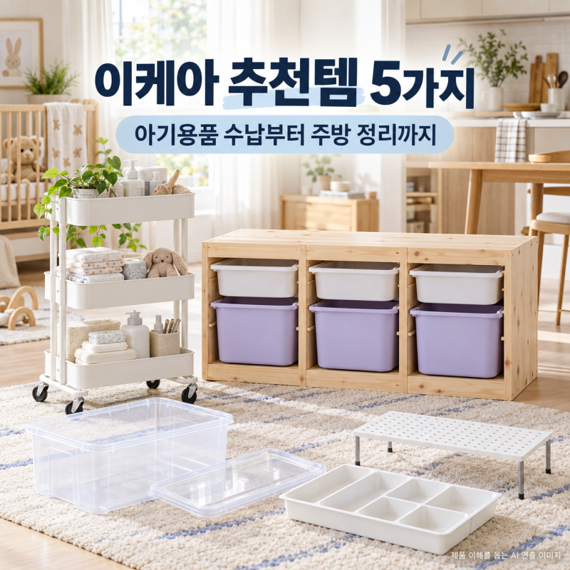 이케아 추천템 5가지, 아기용품 수납부터 주방 정리까지