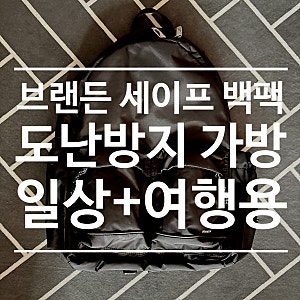 브랜든 도난방지가방, 여행용 세이프 백팩 수납 보안