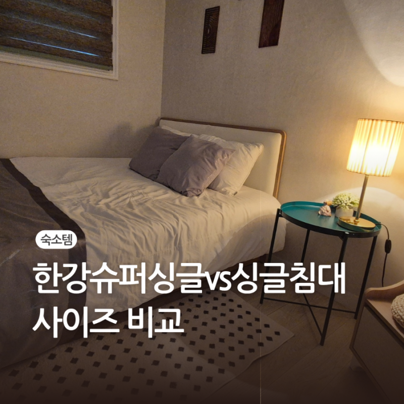 슈퍼싱글 vs 싱글 침대 사이즈 차이, 혼자 쓸 땐 어떤게 좋을까?
