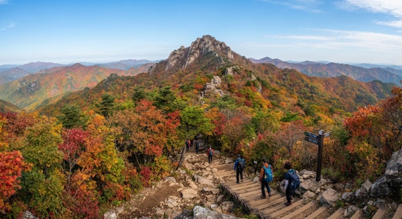 오대산 단풍시기, 산행 코스