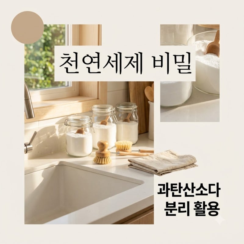 "매일 섞어 쓰다 낭패 봤죠".. 친환경 과탄산소다 베이킹소다 활용법 4가지 비밀..