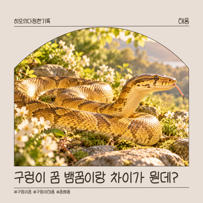구렁이 태몽 뜻, 큰 구렁이, 황금 구렁이 꿈 아들일까? 딸일까?