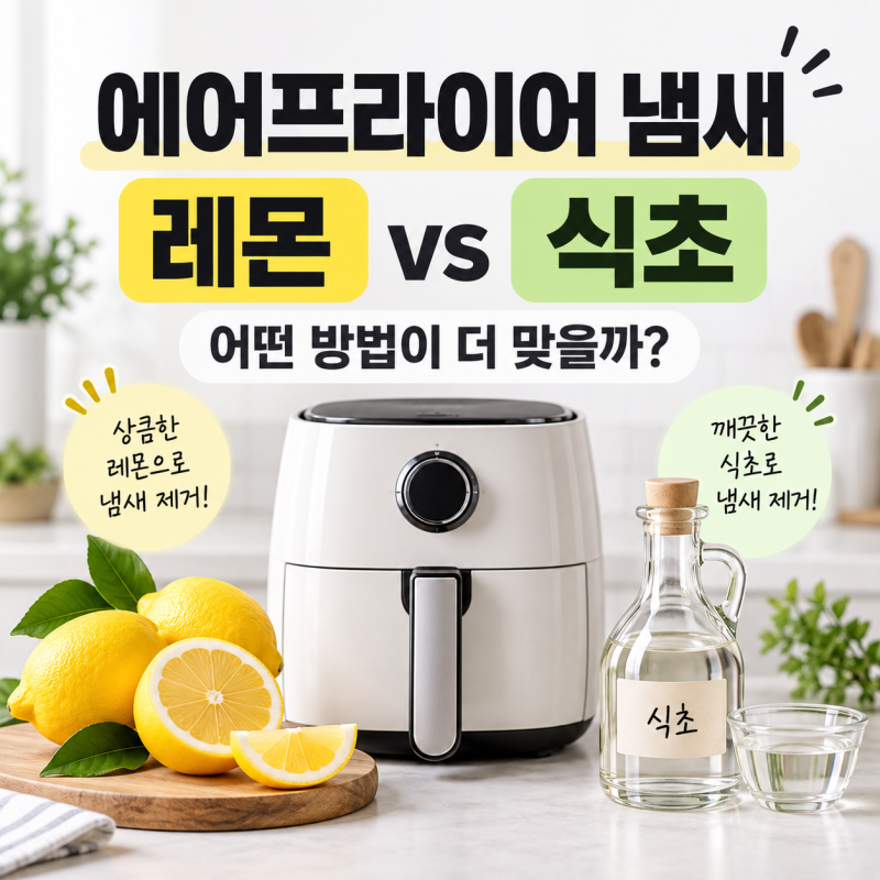 에어프라이어 냄새 레몬 vs 식초, 어떤 방법이 더 맞을까?