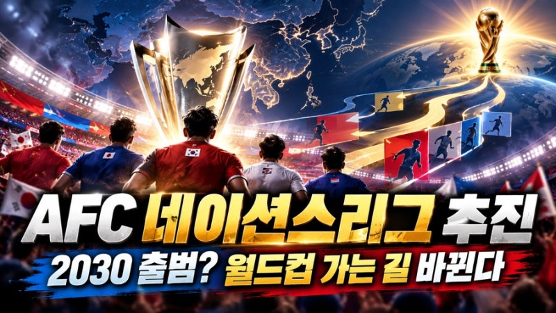 [스포츠] AFC 네이션스리그 2030년 출범 추진…월드컵으로 가는 길도 바뀐다