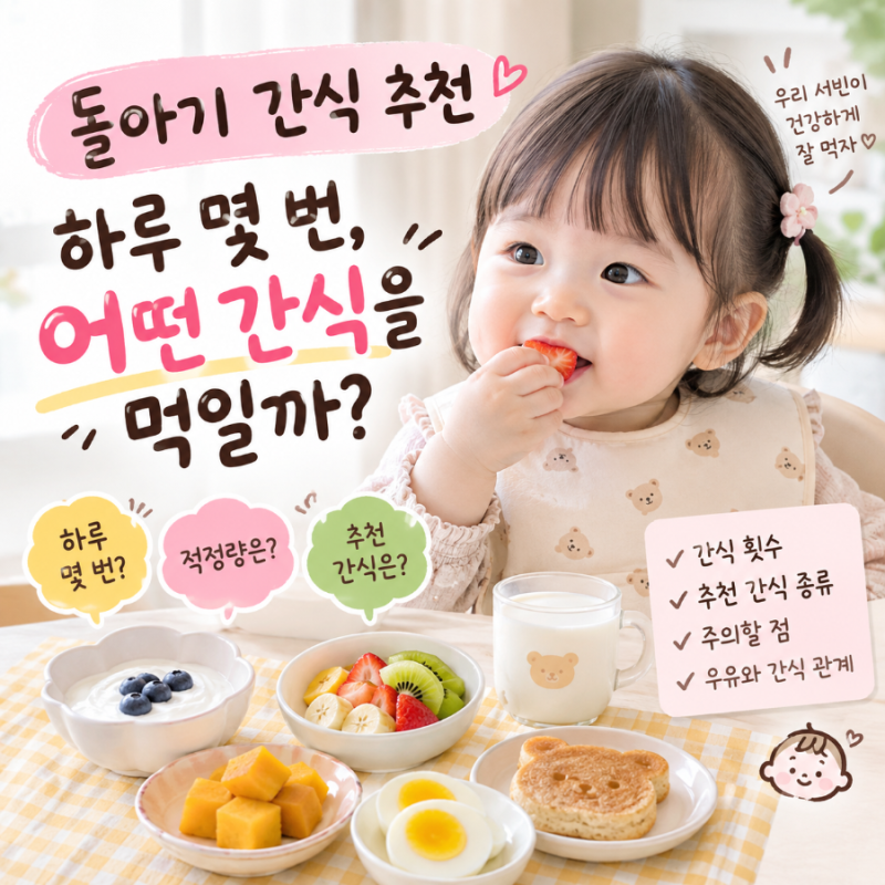 돌아기 간식 추천 하루 몇 번, 어떤 간식을 먹일까?