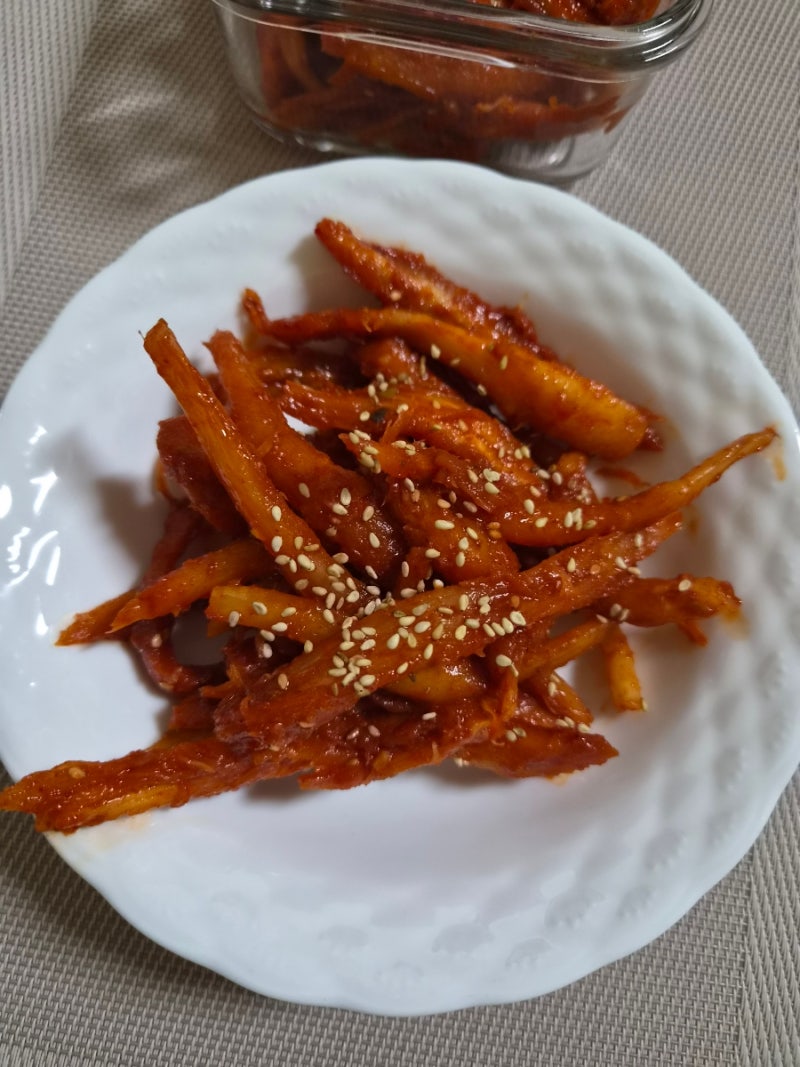 더덕고추장무침 레시피 더덕무침 요리 양념 더덕구이 만드는법