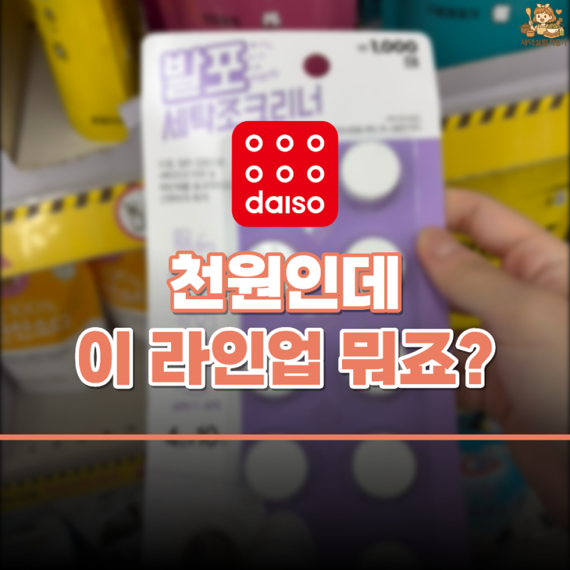다이소가 이걸 천원에 내놨네요… “한 알씩” 쓰는 청소템, 이건 좀 탐나네요